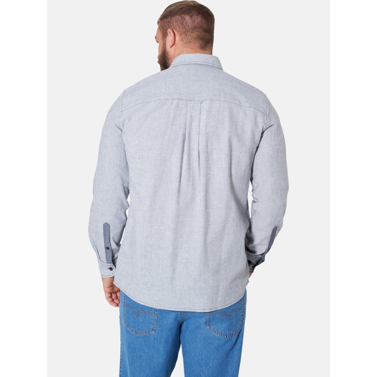 Chemise RUNEAS bleu mélange, JAN VANDERSTORM