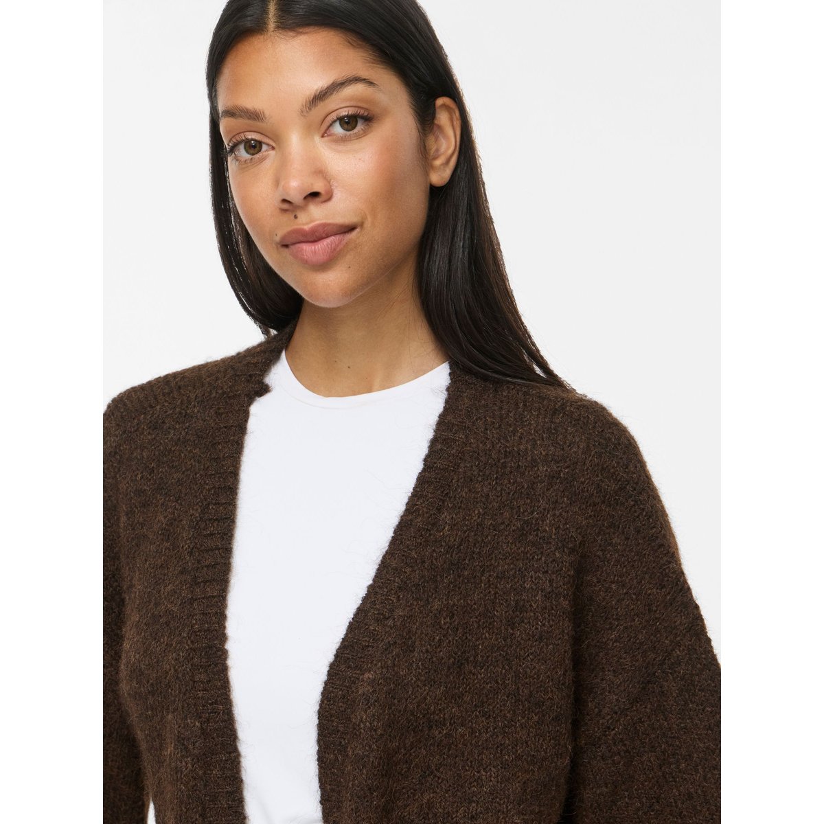 Cardigan En Maille marron - coffee bean1, VILA