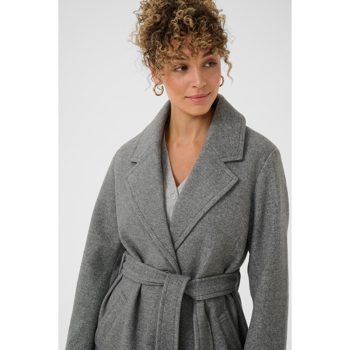 Manteau gris grey melange, CREAM