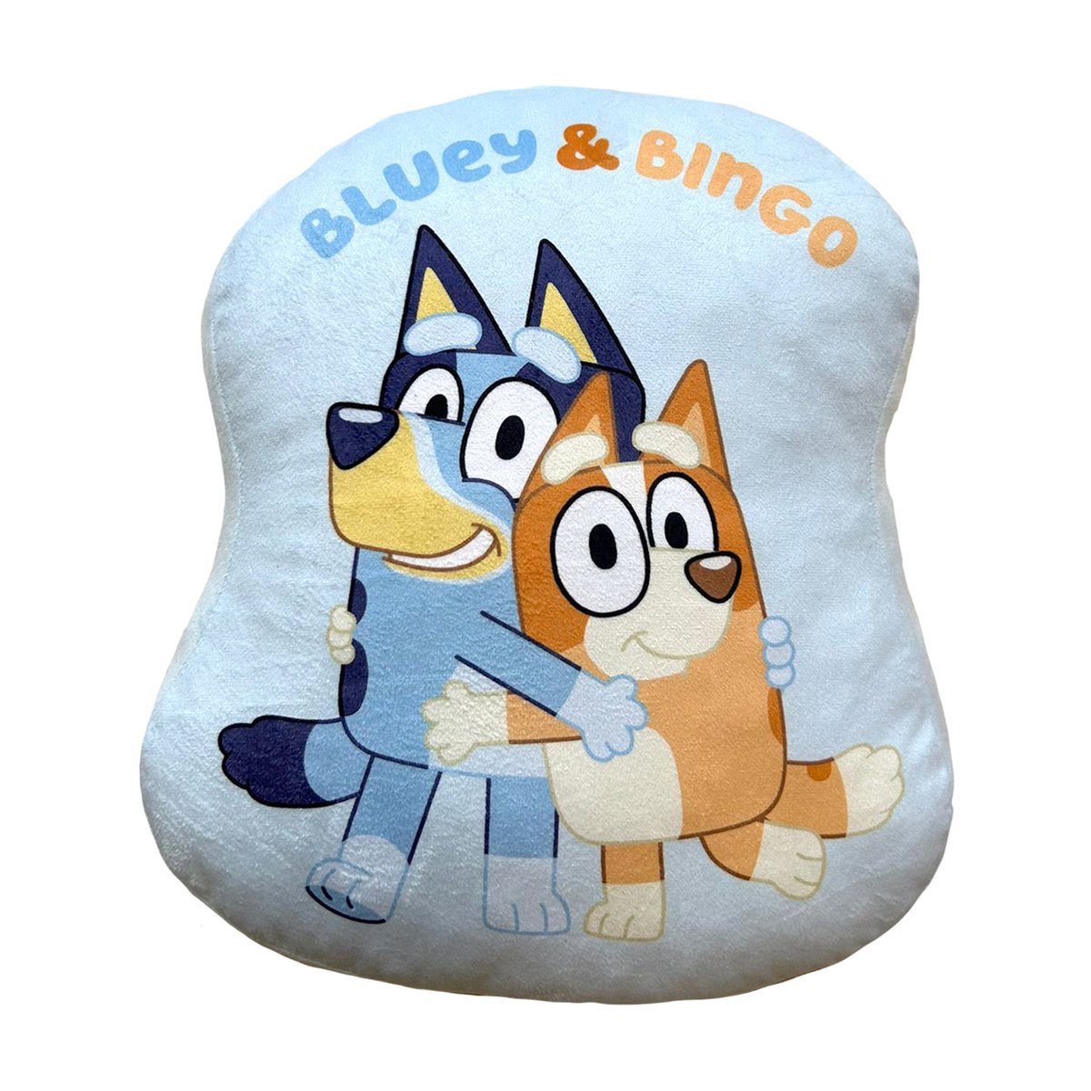 Coussin forme imprimé 100% Polyester, CALIN bleu, BLUEY