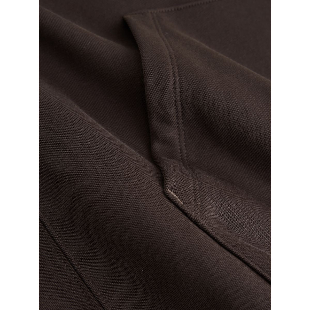 Sweat à capuche épais en jersey et coton marron, NEXT