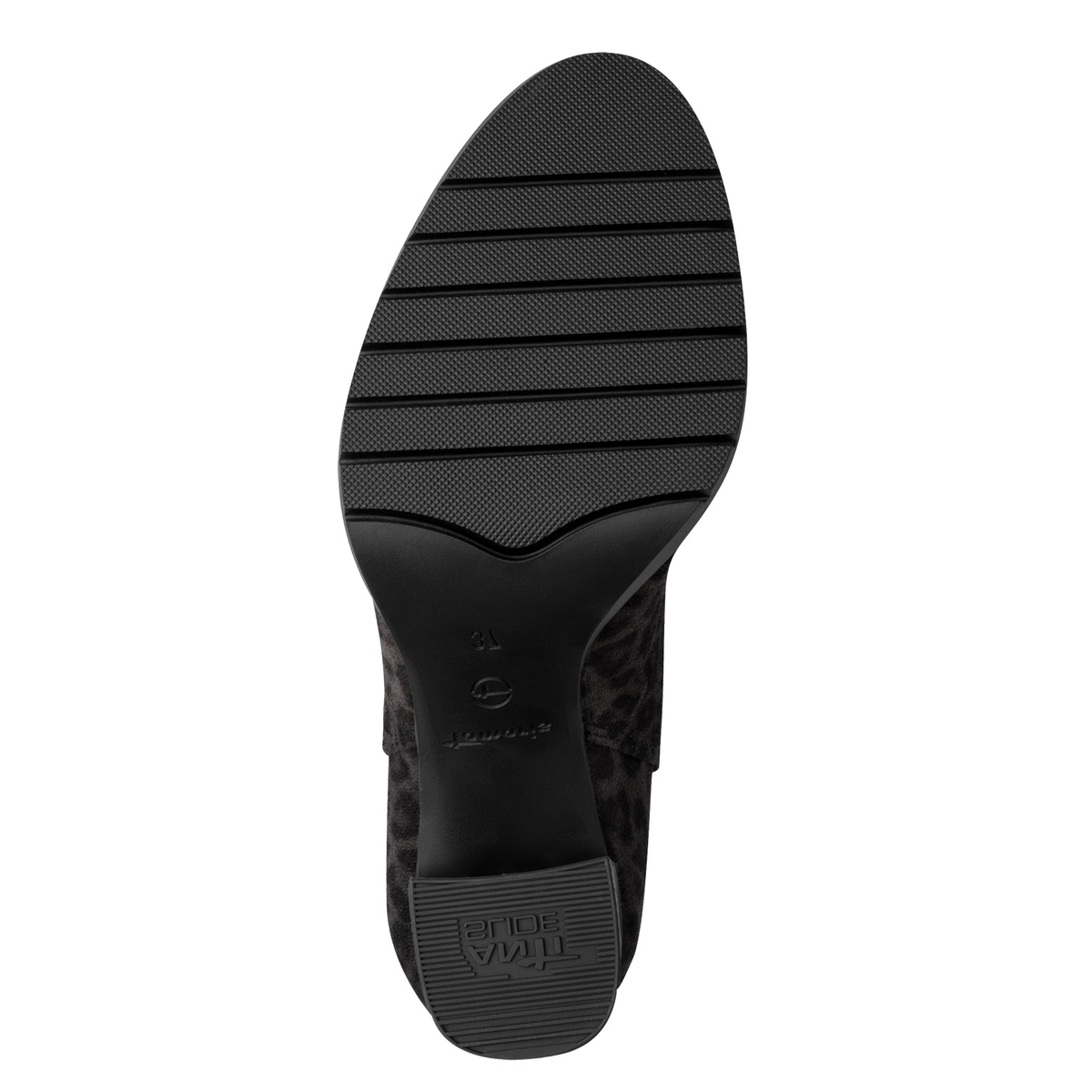 Bottine Chelsea talon bloc gris saffron, TAMARIS