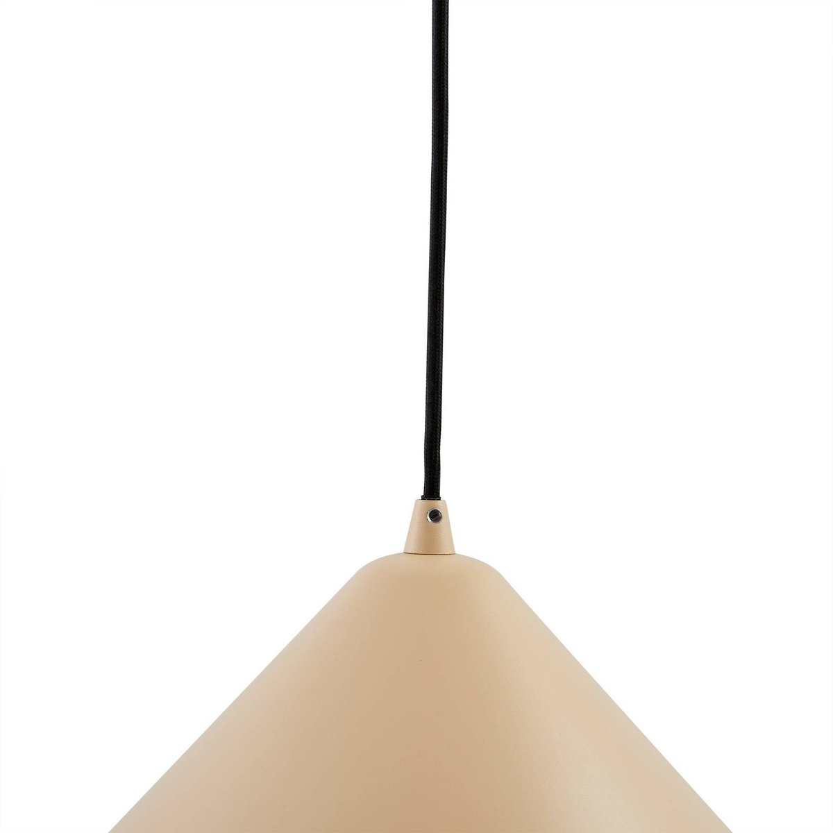 Suspension en métal moderne, Clarine beige, LINDBY