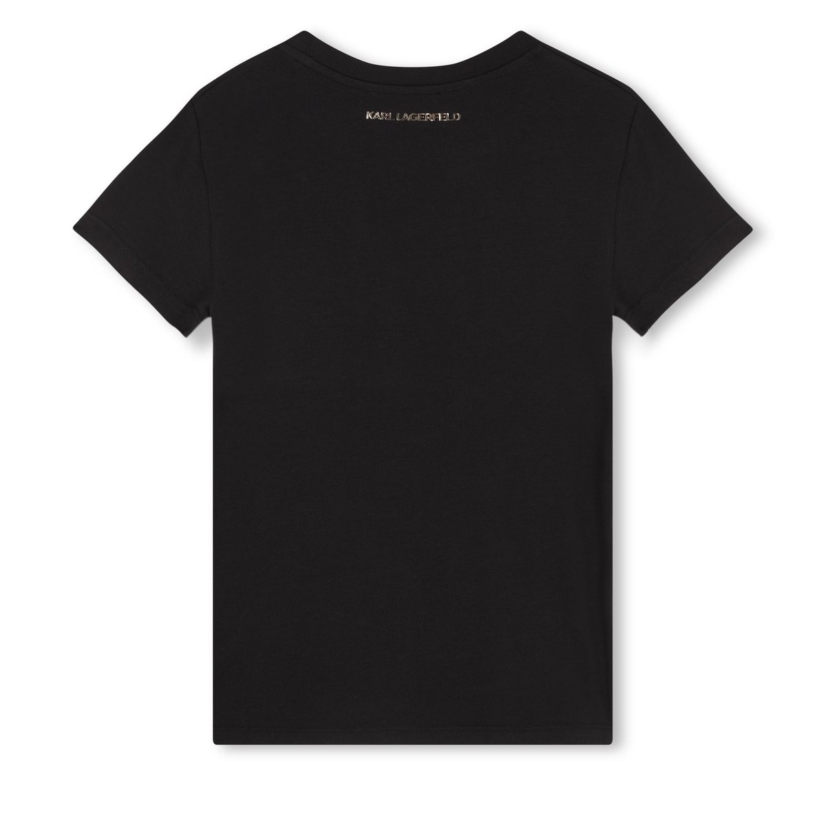 T-shirt orné de sequins réversibles black, KARL LAGERFELD KIDS