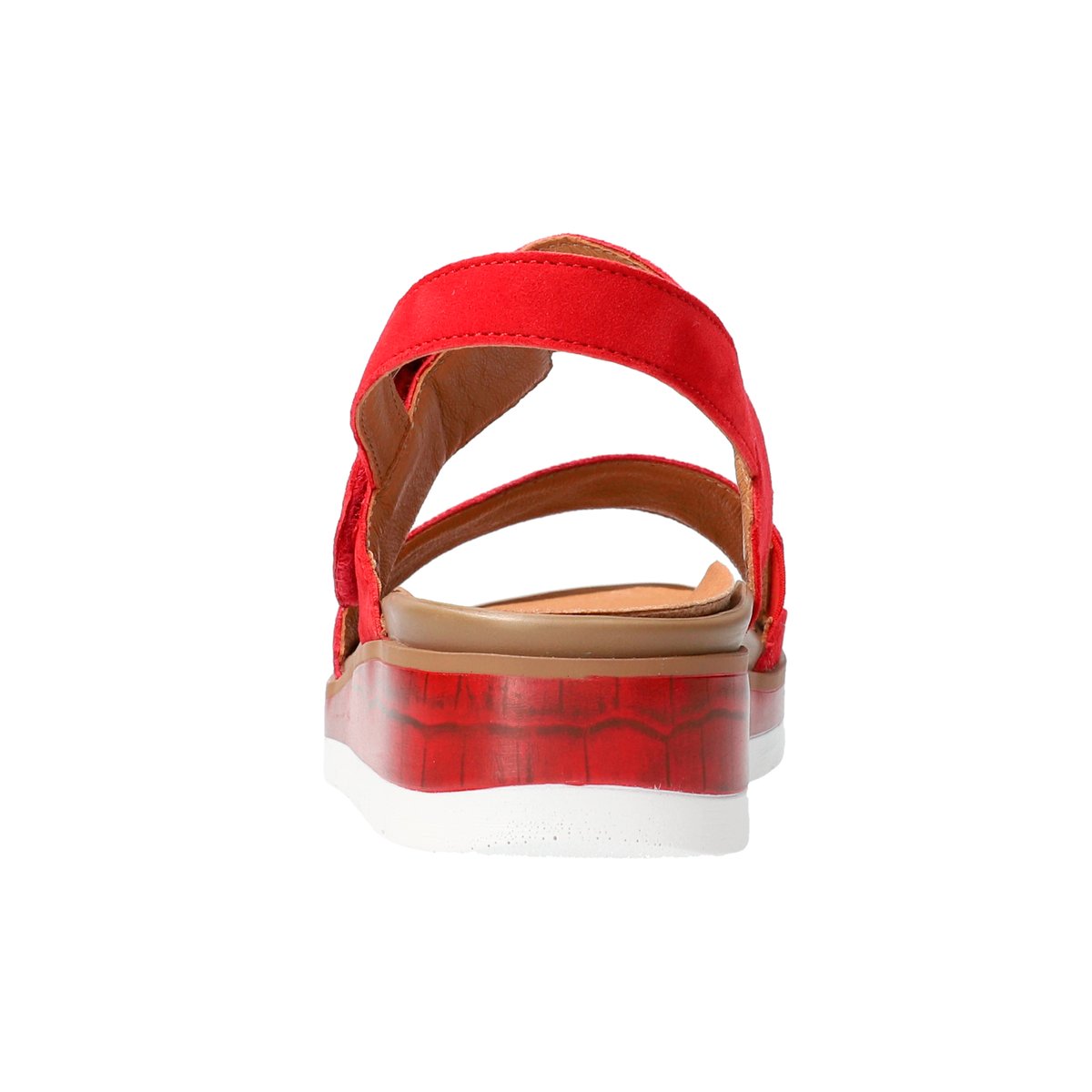 Sandales en cuir MELYSA rouge p5139, MEPHISTO