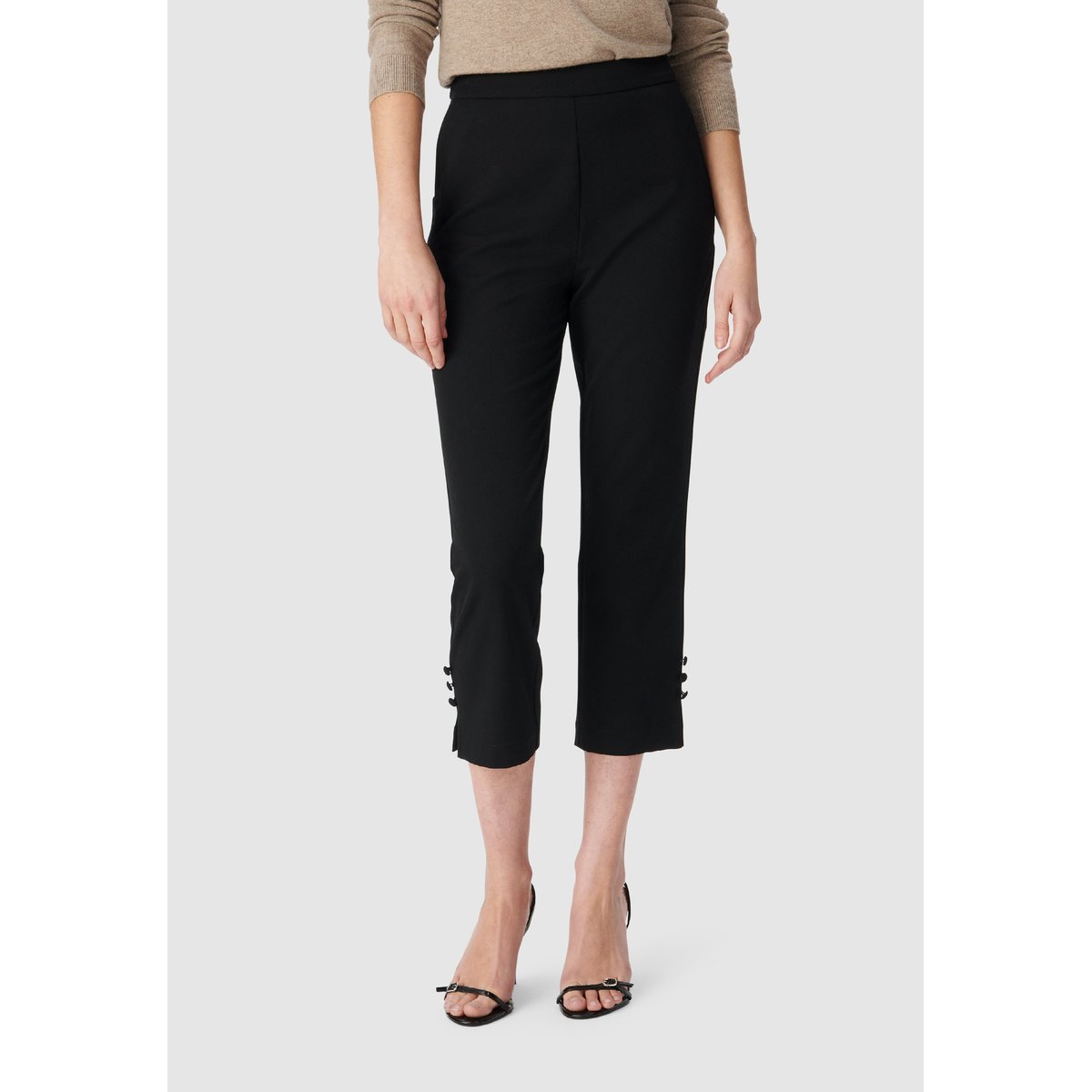 Pantalon longueur mi-mollet noir, IKKS