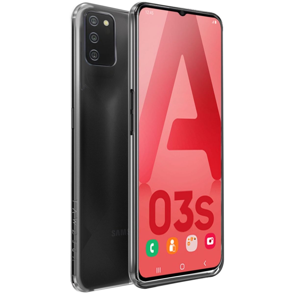 Coque Samsung A03s Antichoc Made In France transparent, ADEQWAT