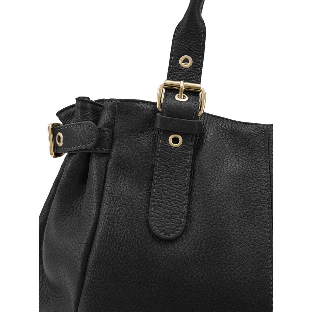 Sac bowling en cuir grainé URBAN PRINCESS noir, OH MY BAG