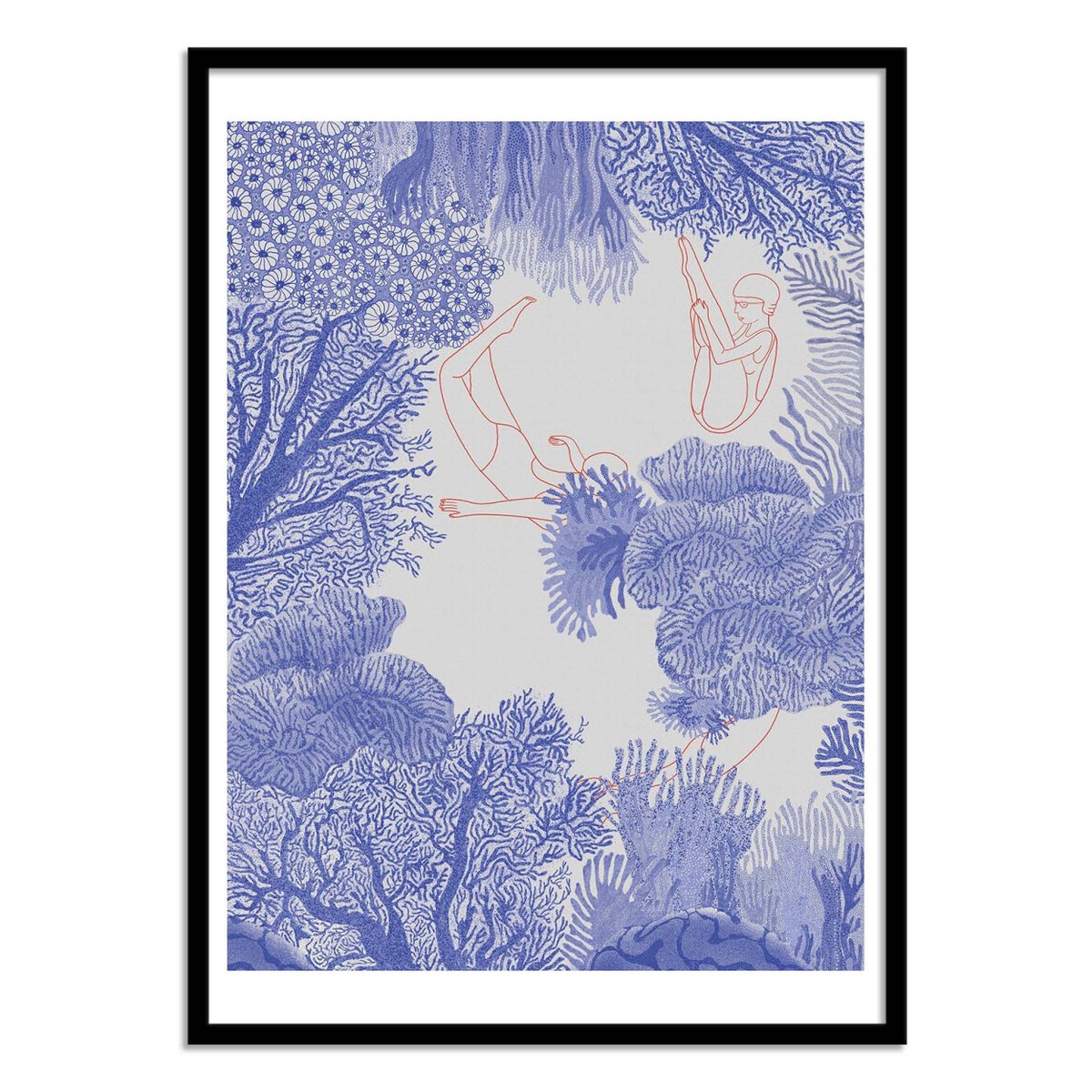 Affiche d'art - Underwater - Jota de jai violet, WALL EDITIONS