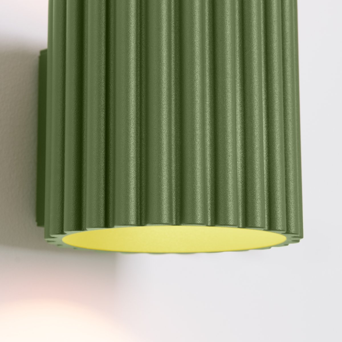 Applique Aluminium Vert Olive G9 1 Aura vert, EDEN