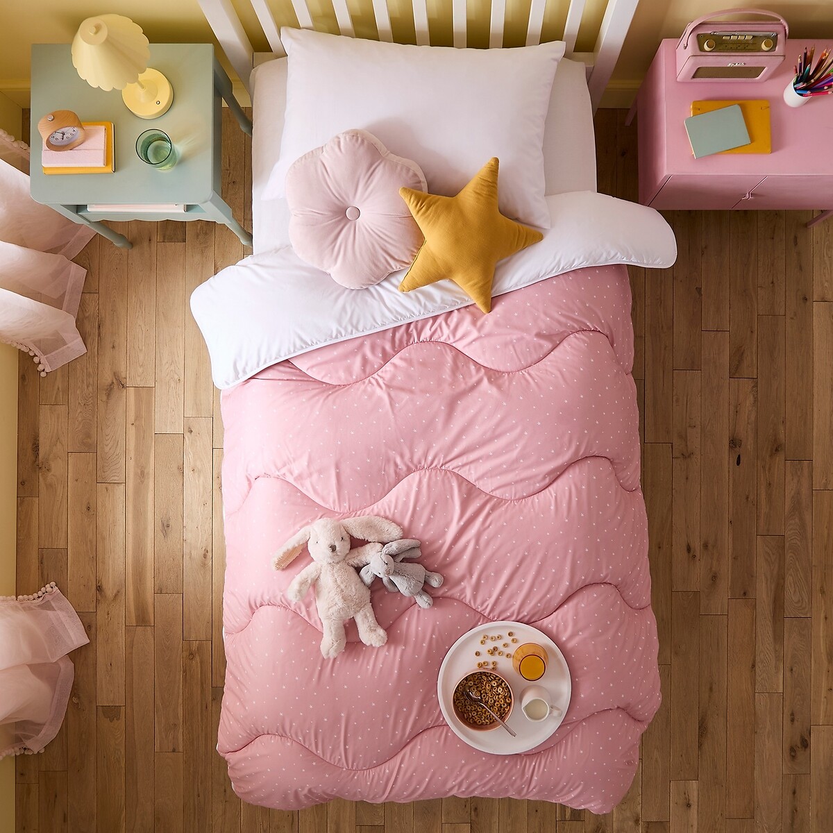 10.5 Tog Coverless Duvet Set Starry Night pink, NIGHT LARK