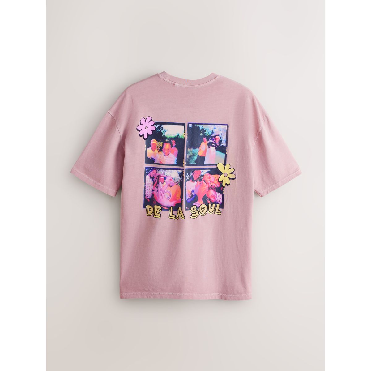 T-shirt à imprimé groupe de musique rose de la soul, NEXT