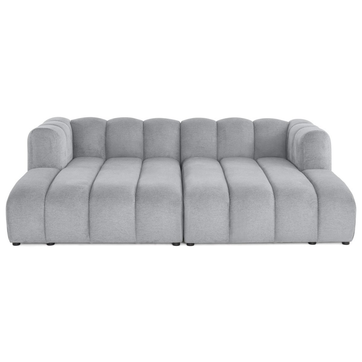 Canapé Modulable 3 places - DEBBIE gris, BEST MOBILIER