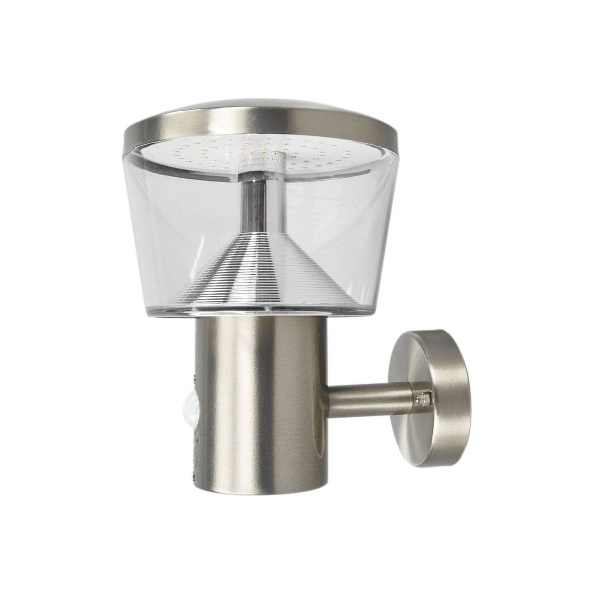 Applique extérieure en inox moderneLED acier inoxydable, transparent, LINDBY