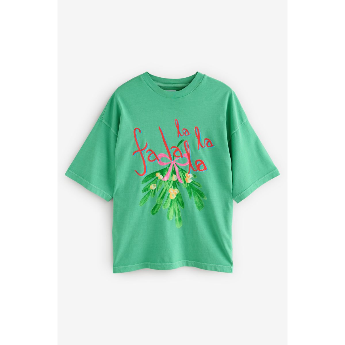 T-shirt de noël fa la vert, NEXT