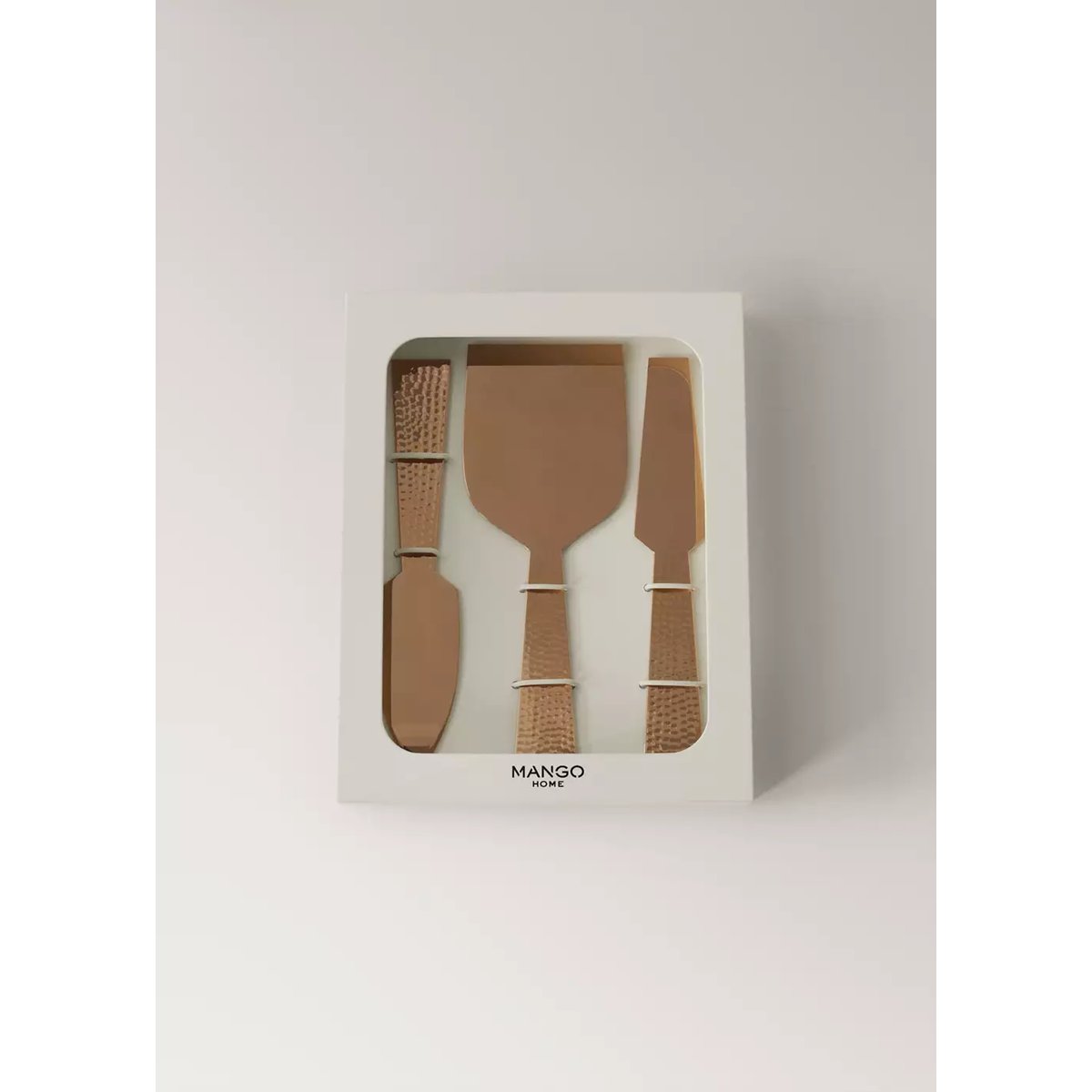 Lot de couverts en acier inoxydable martelé cuivre, MANGO HOME