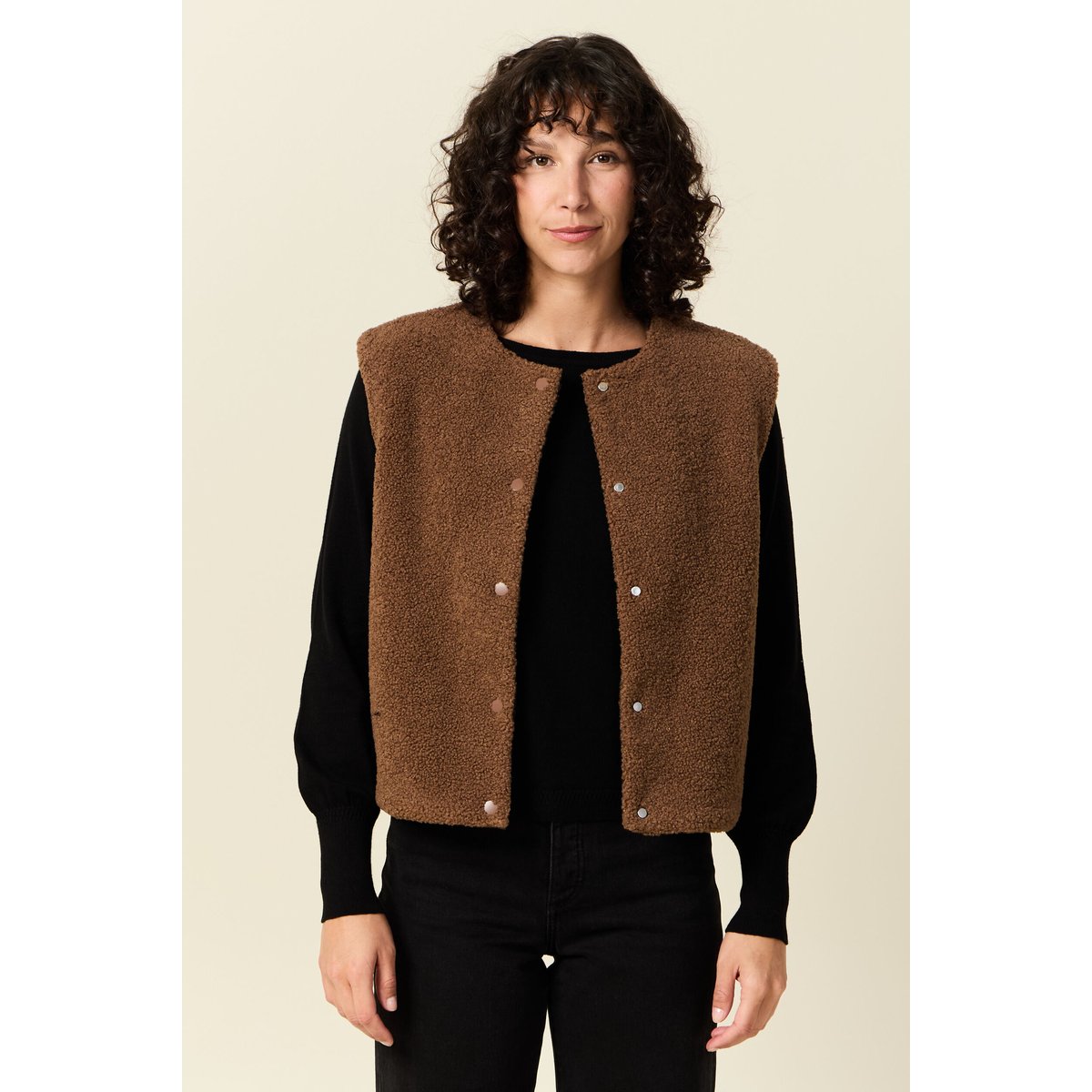 Gilet sans manches réversible camel, BONOBO