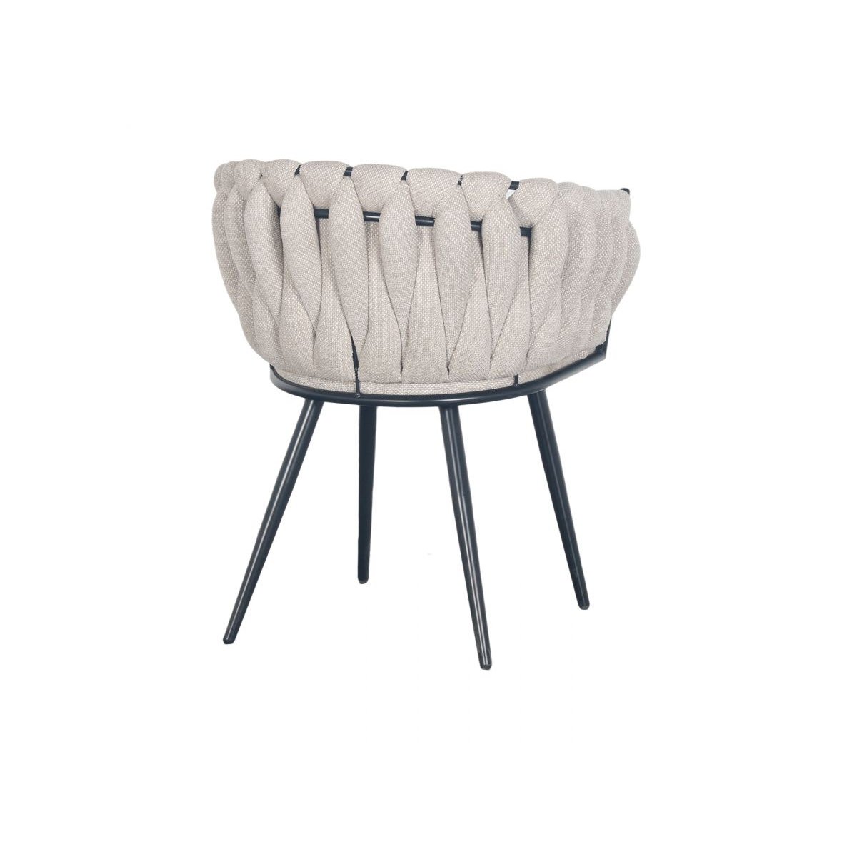 Lot de 2 fauteuils tissu, CHARLOTTE beige, BOBOCHIC