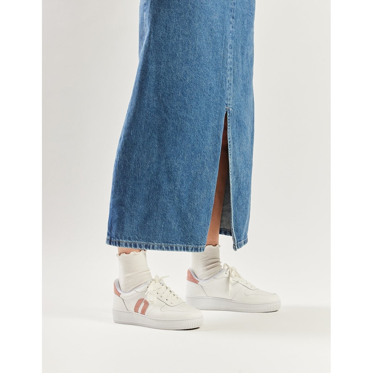 Baskets basses MARILOU blanc rose clair, ODAJE