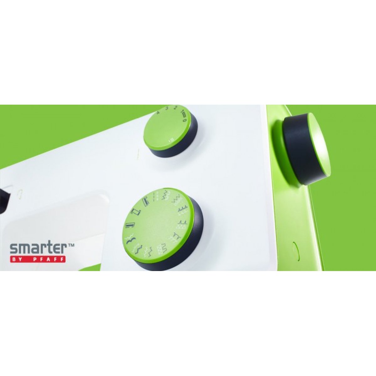 Machine à coudre mécanique smarter 140S blanc + vert, PFAFF