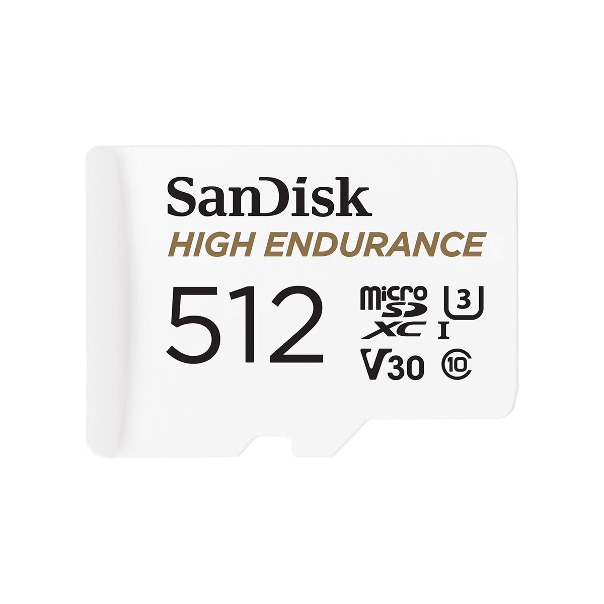 Carte Micro SD High Endurance microSDXC 512GB couleur unique, SANDISK