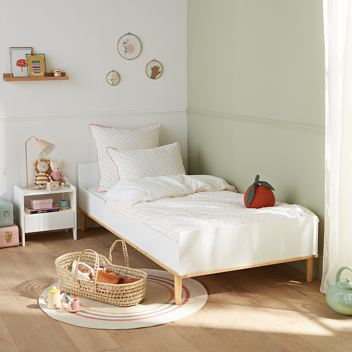 Comodino stile retrò vintage, Adil bianco, LA REDOUTE INTERIEURS