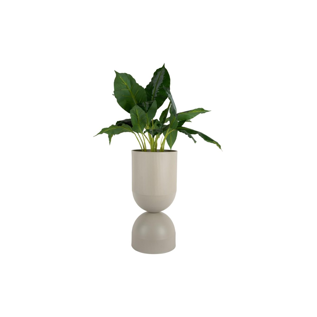 Pot De Fleurs Métal TONAR XL gris chaud, PRESENT TIME