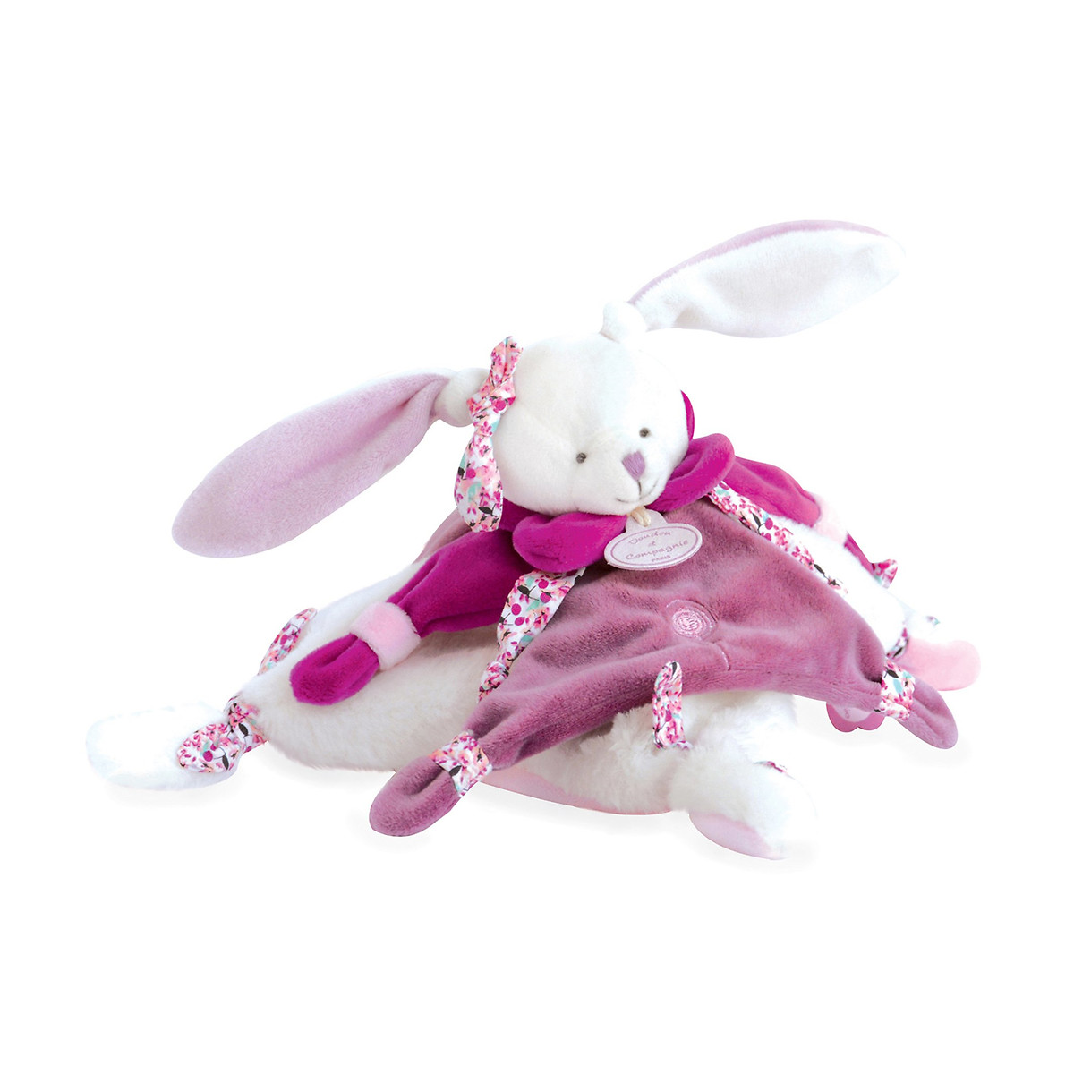 Cerise le lapin doudou 27cm - dc2703 rose rose, DOUDOU ET COMPAGNIE
