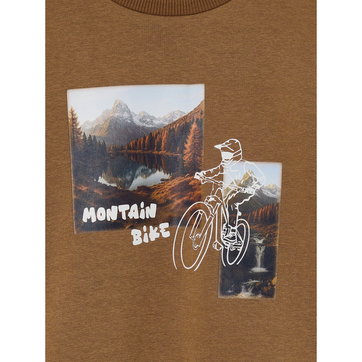 Sweat col rond noisette, VERTBAUDET