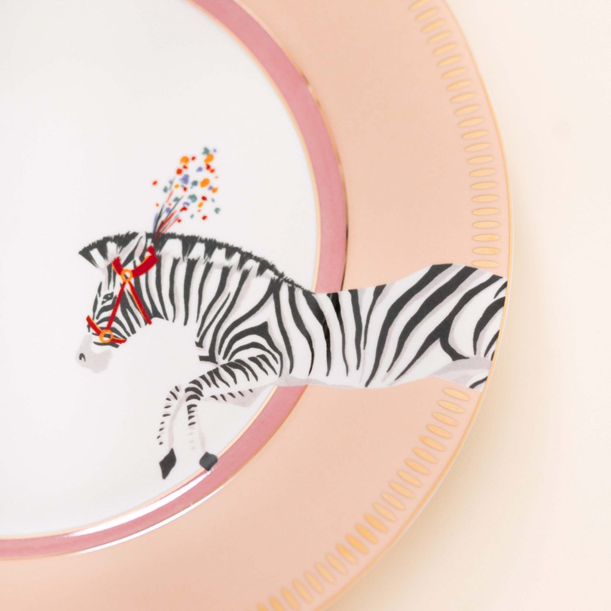 Coffret 4 assiettes à dessert Animal Magic 20 cm multicolore, YVONNE ELLEN