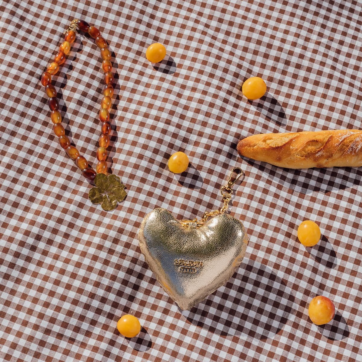 Porte-clés coeur  Seart doré, LOLLIPOPS
