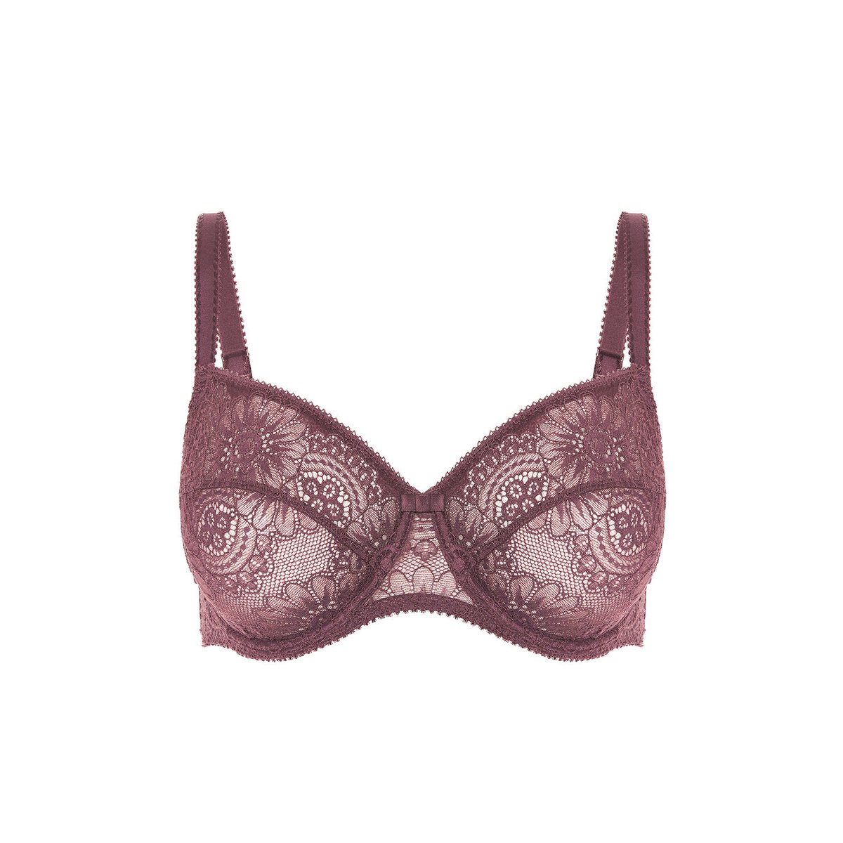 Soutien-gorge avec armatures décolleté carré, EMBLÈME marron, SIMONE PERELE