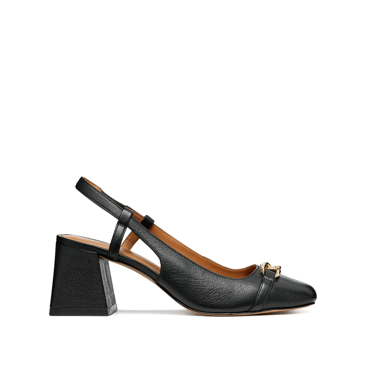 Escarpins slingback Coronilla, bout carré noir, GEOX