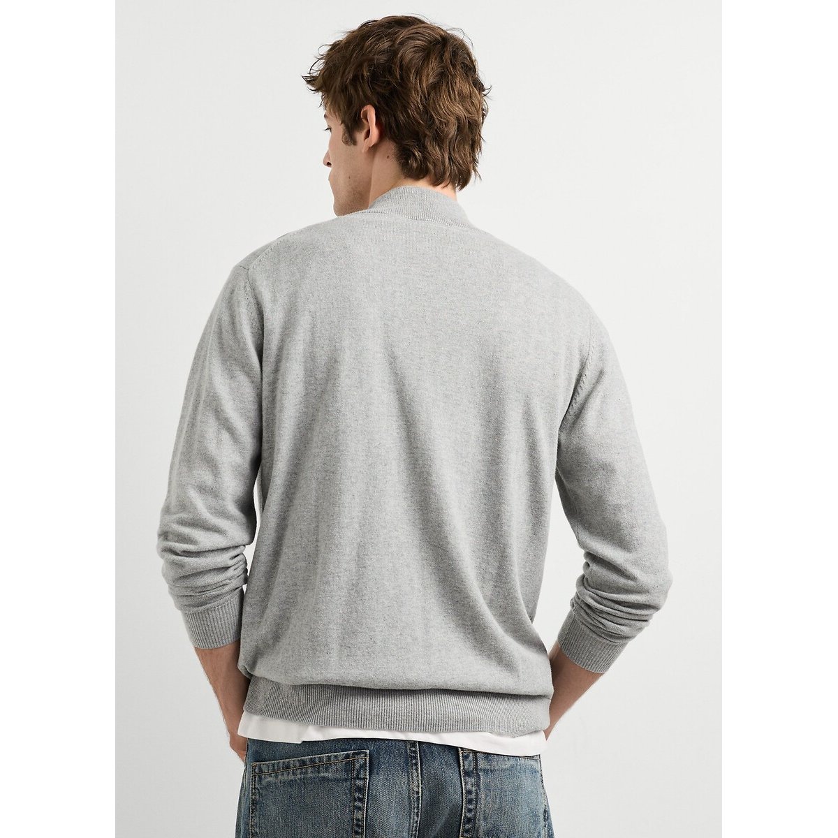 Sweat zippé col montant gris, PEPE JEANS