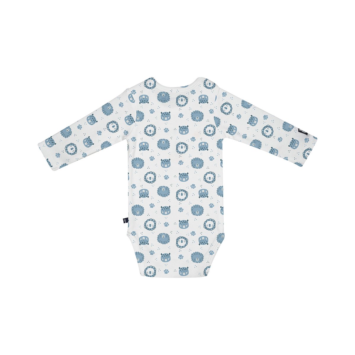 Lot de 3 bodies loÏc manches longues bebe bleu, SUCRE D'ORGE