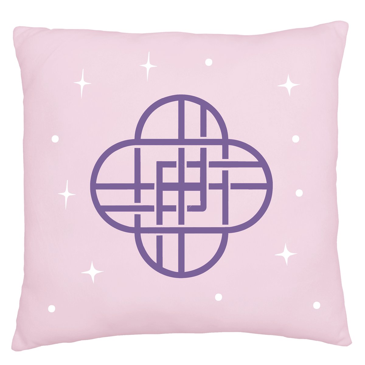 Coussin imprimé 100% polyester, GOLDEN violet, KPOP DEMON HUNTERS