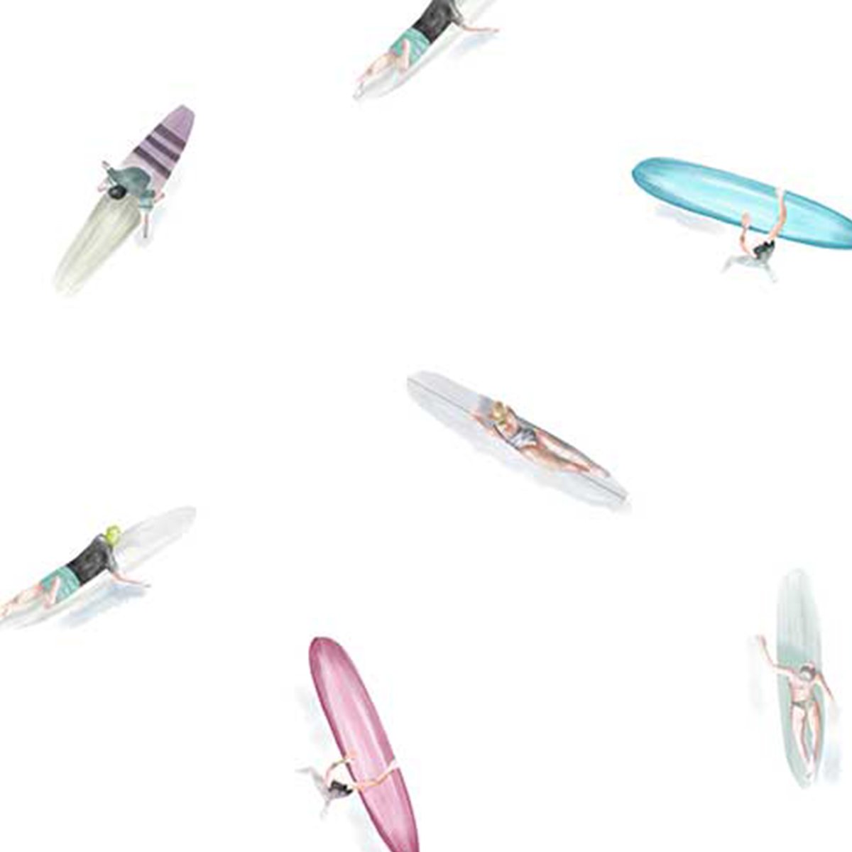 Papier peint Summer Line up multicolore, HEXOA