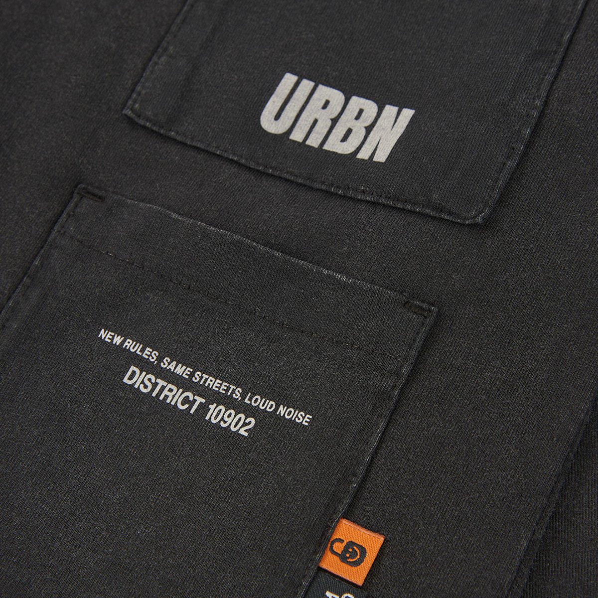 T-shirt garçon en maille avec texte URBN noir, BOBOLI