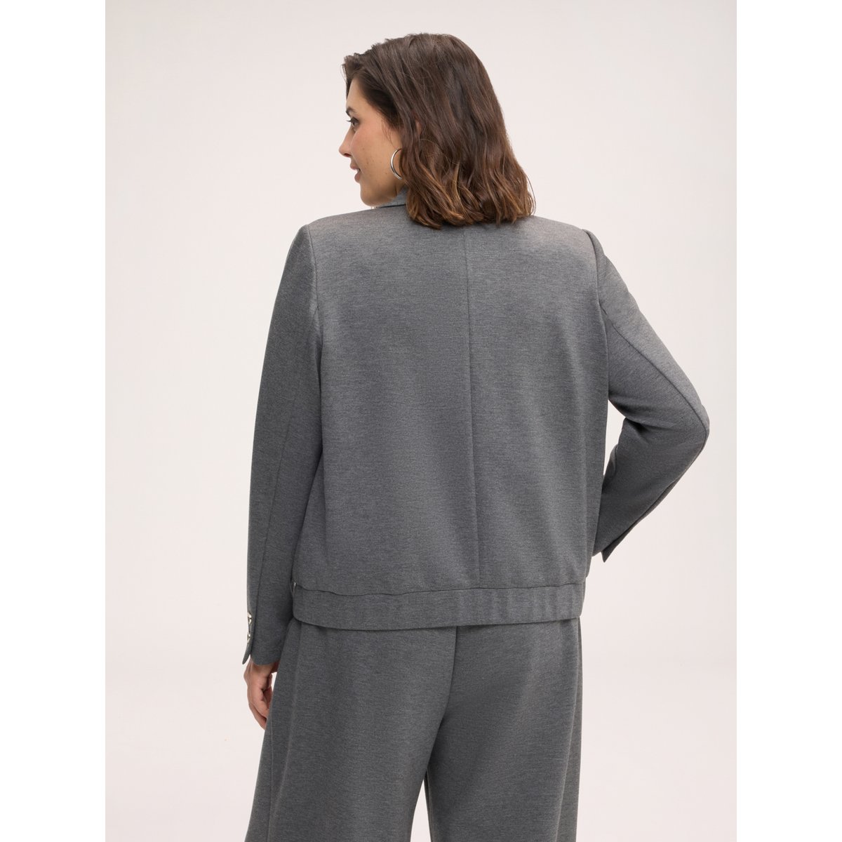 Blazer court gris, FIORELLA RUBINO