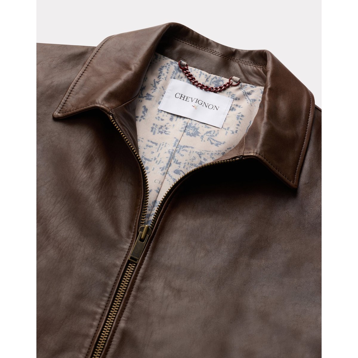 en cuir TROOPER marron, CHEVIGNON