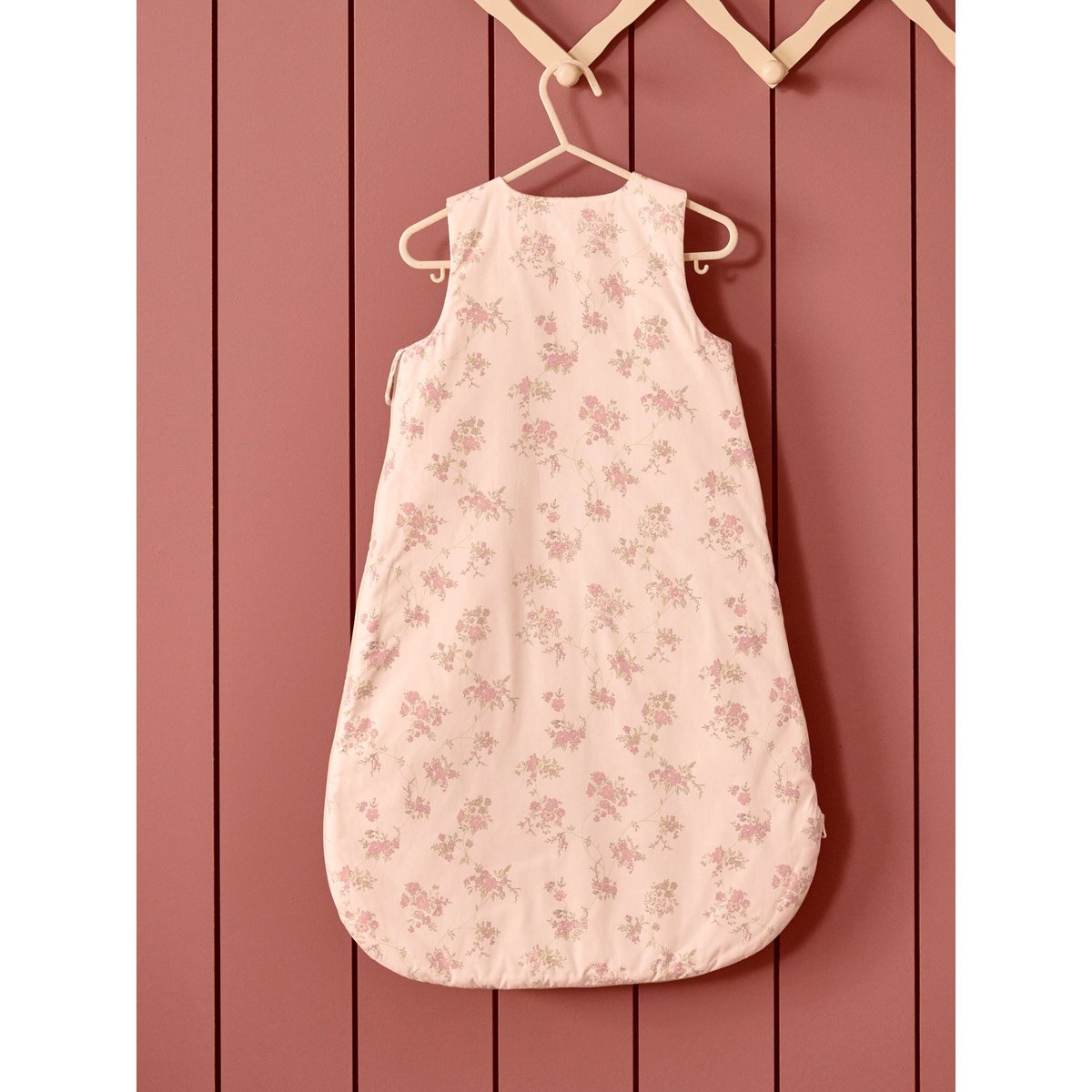 Gigoteuse en percale de coton TOG 3 imprimé fleurs rose, CYRILLUS