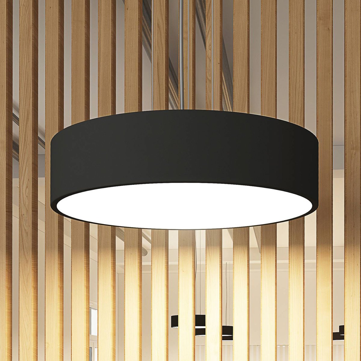 Suspension en métal moderneLED, Noabelle noir, blanc, ARCCHIO