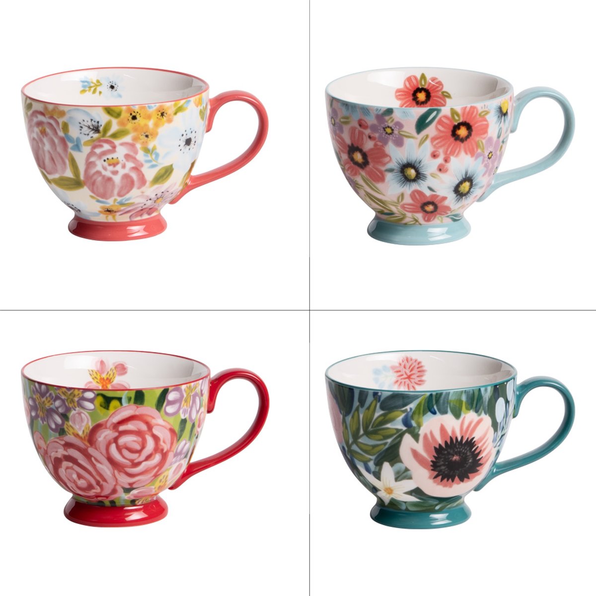 Tasse Jumbo Velia 45 cl (lot de 4) - VELIA multicolore, TABLE PASSION
