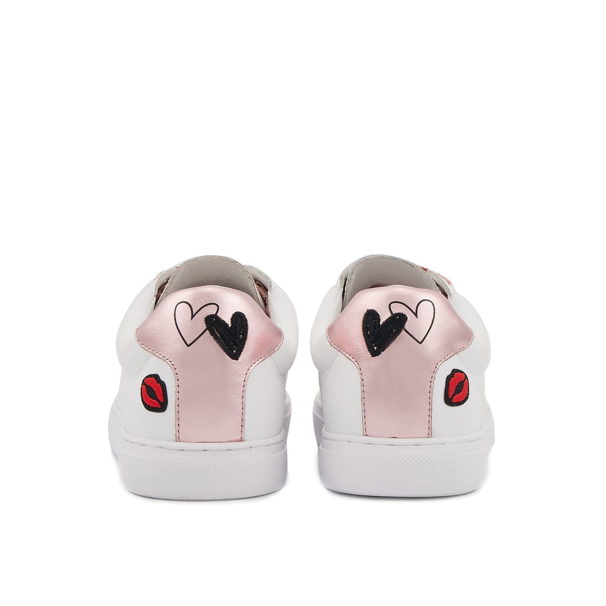 Baskets En Cuir Simone Toi émoi blanc, BONS BAISERS
