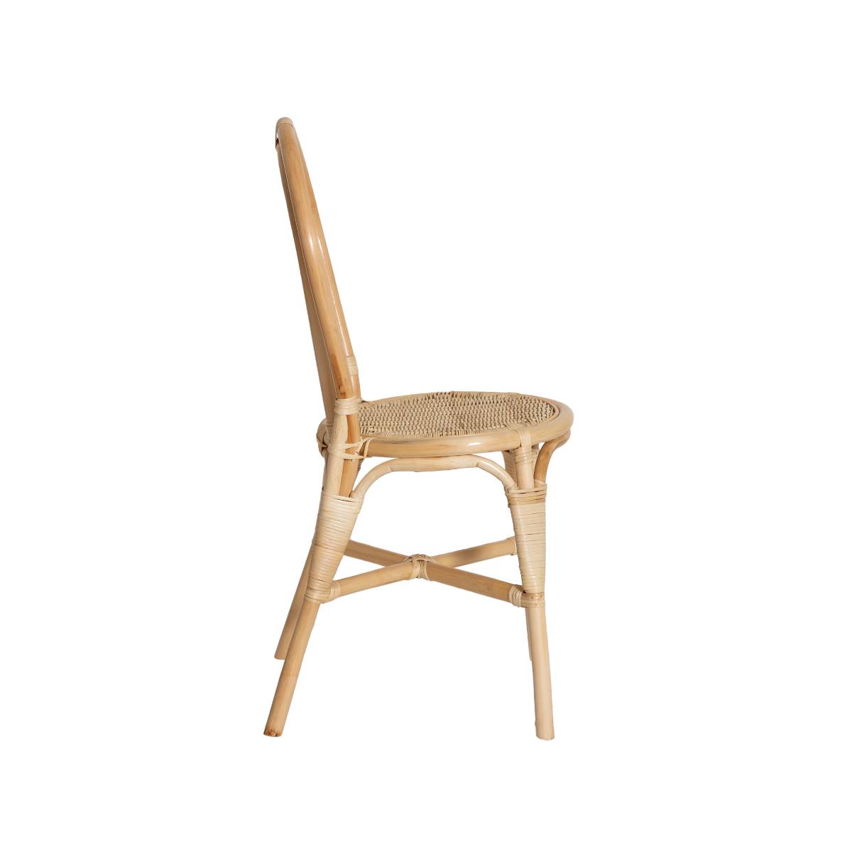 Lot de 2 chaises en rotin NOHAN bois clair, MADE IN MEUBLES