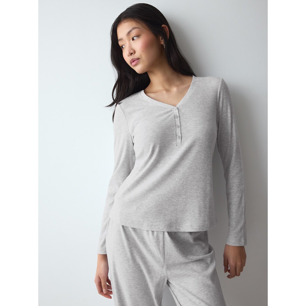 Maglia del pigiama MIX & MATCH grigio chiné , TRIUMPH