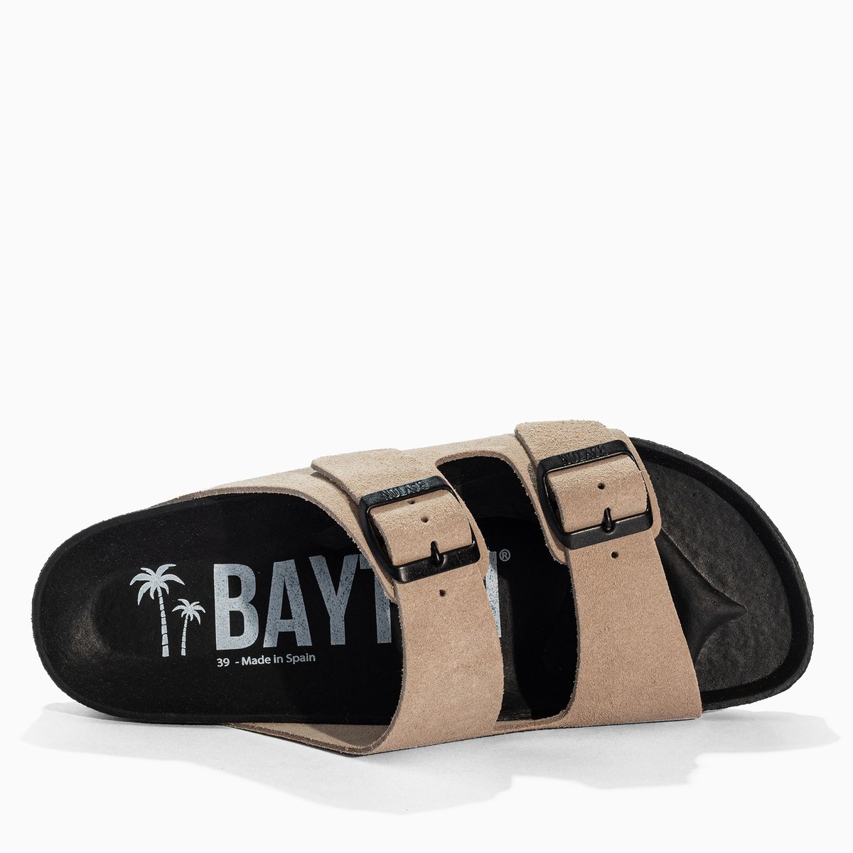 Sandales en cuir suédé ATLAS beige, BAYTON