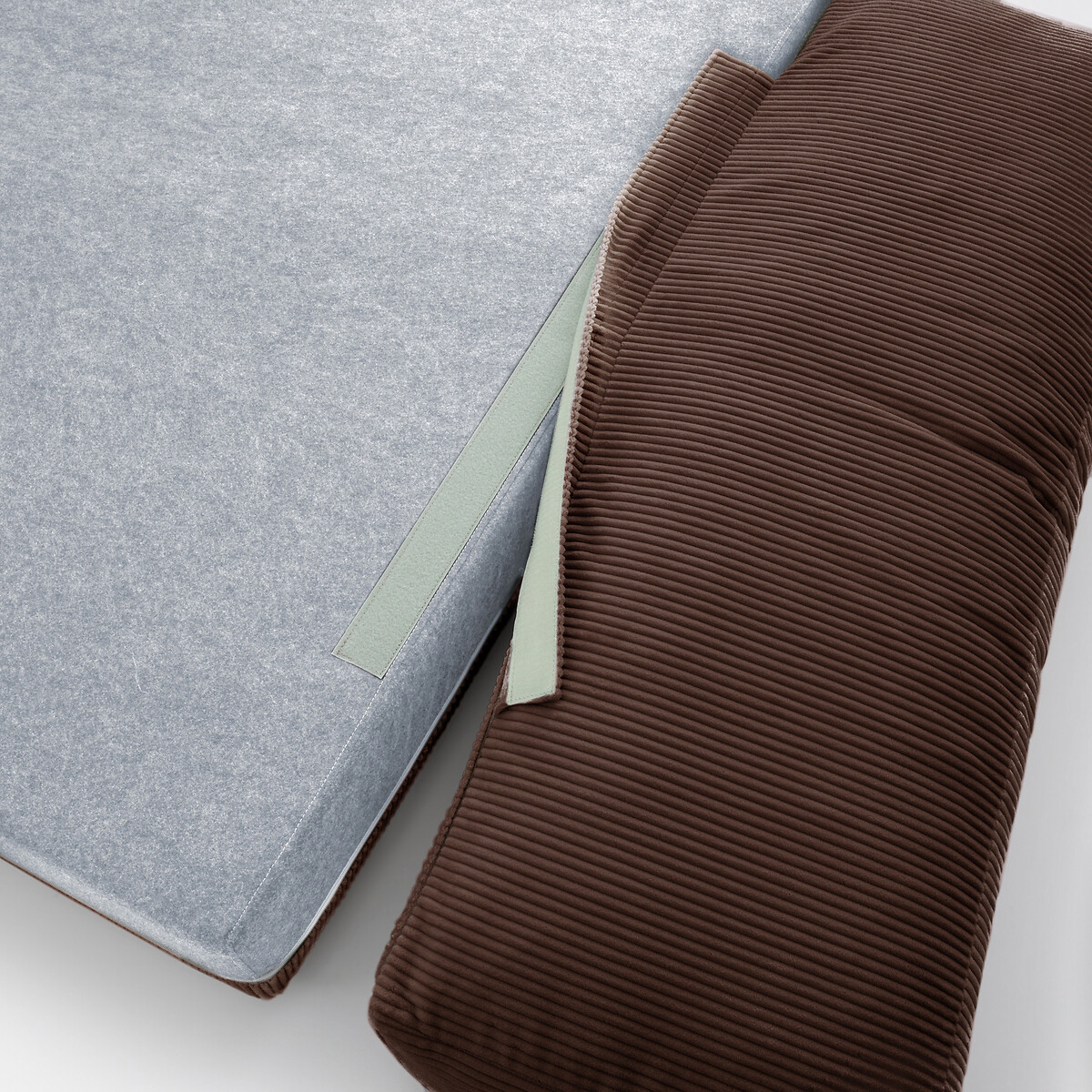Sofá cama de 2 plazas, pana, Hani chocolate, LA REDOUTE INTERIEURS
