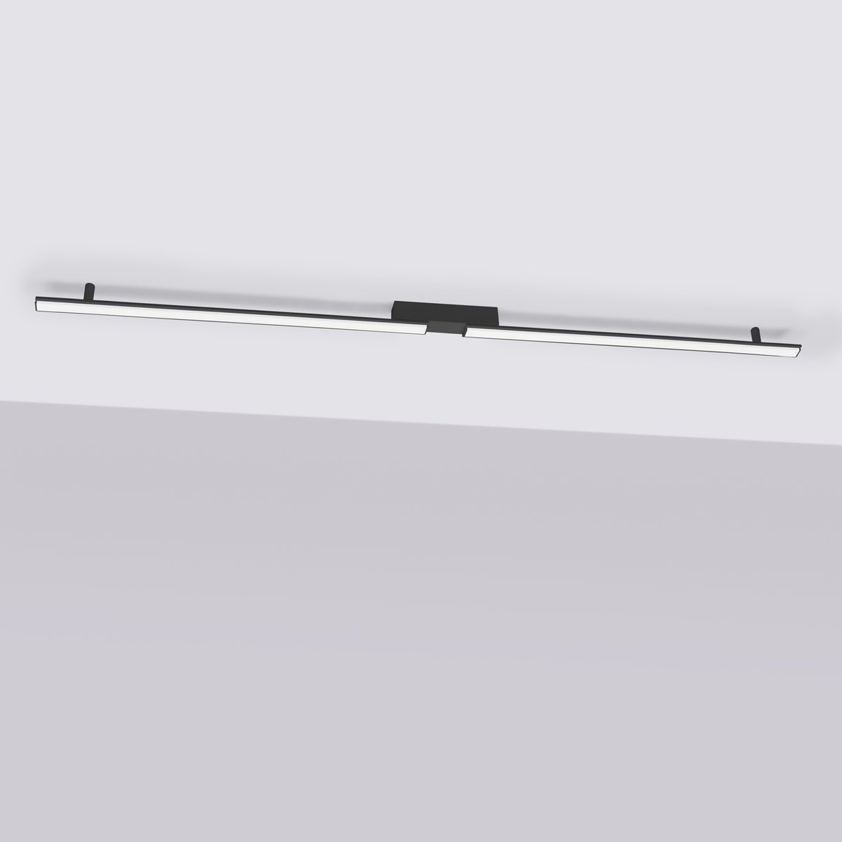 Plafonnier Aluminium Noir LED 2 Lagom noir, EDEN