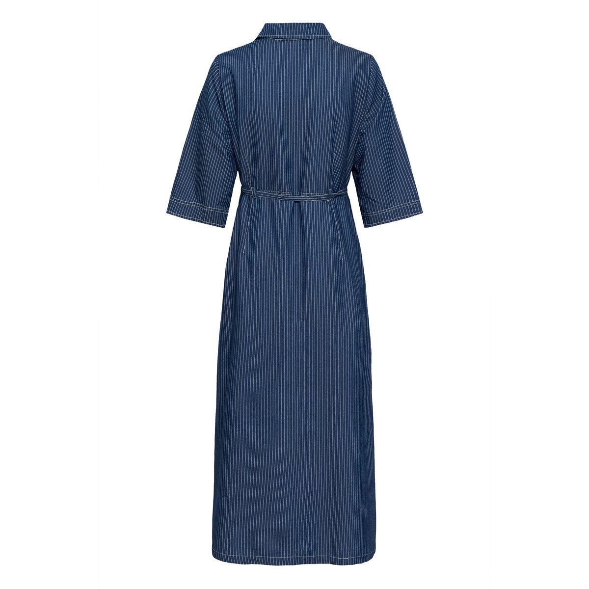 Robe bleu rossland pinstriped denim, CREAM